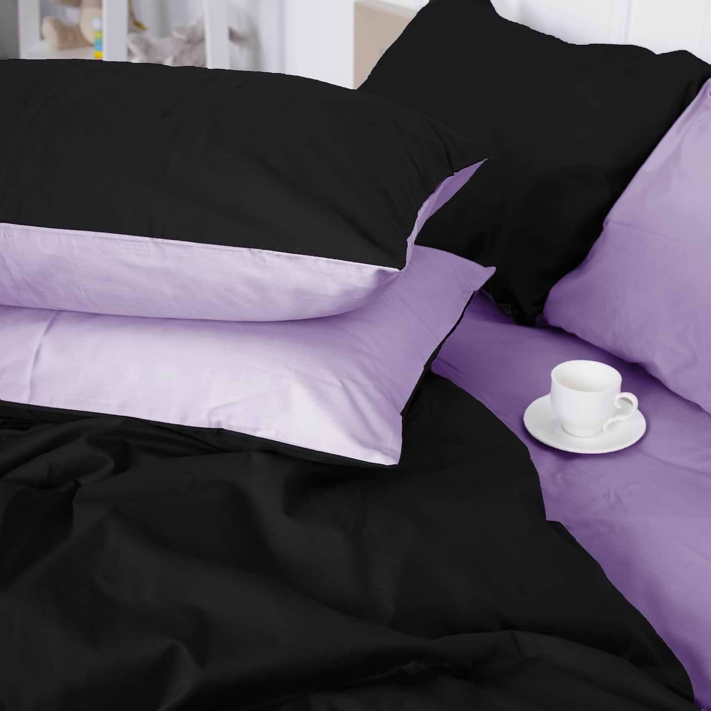 Комплект постільної білизни MirSon Сатин Lavanda 3820+0055 200х220 (2200000688781)